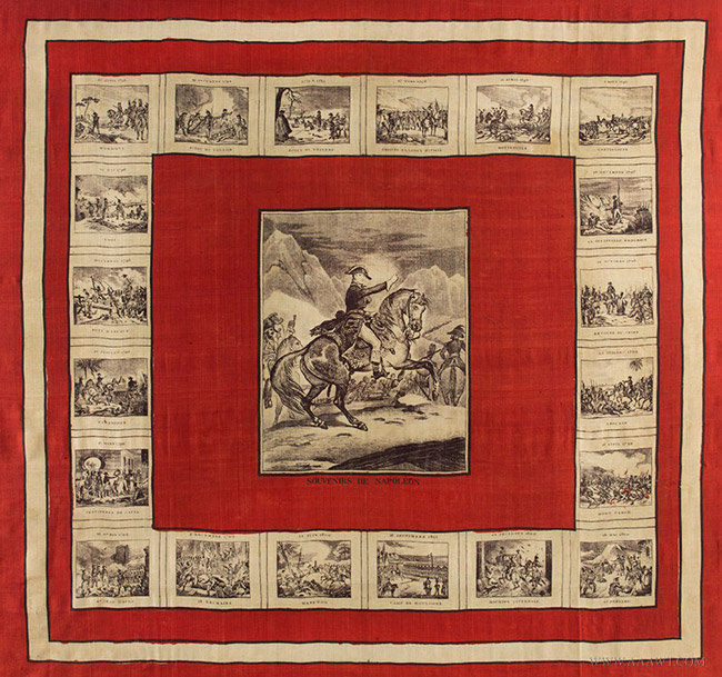 Bandana, Napoleon Crossing the Alps Surrounded by Famous Battle Scenes, Image 1