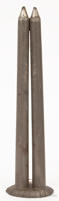 Candle Mold, 2-Tapered Tubes, Image 1