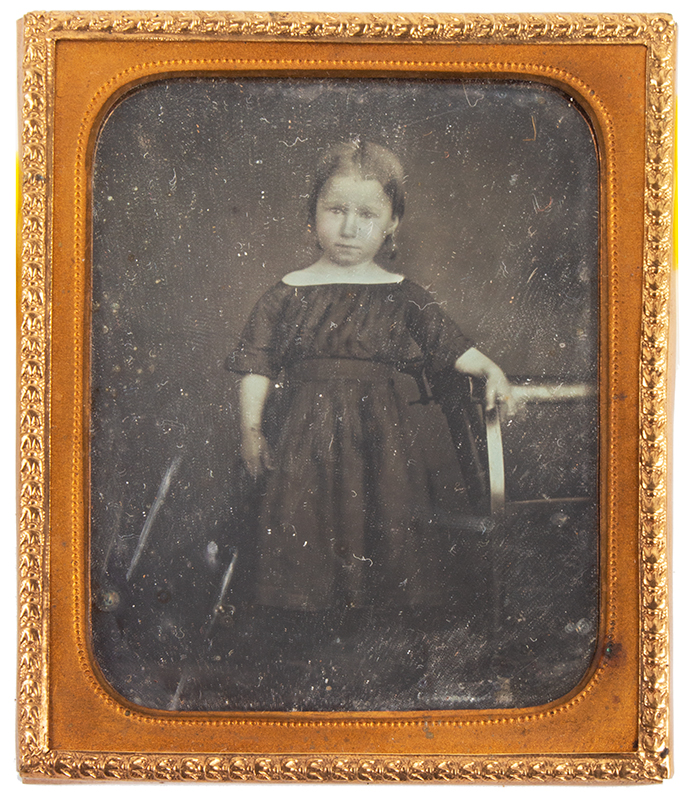 Daguerreotype, Little Girl, Sixth Plate, Image 1