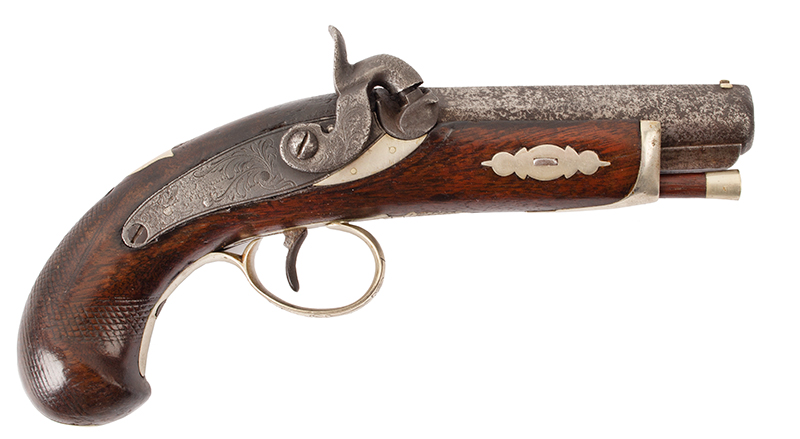 Derringer Pistol by Wurfflein of Philadelphia, Barrel Marked C. Suter, SELMA, ALA, Image 1