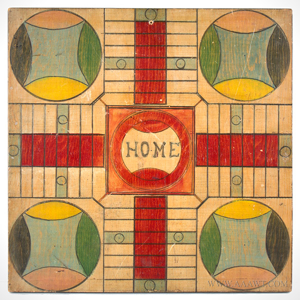 Gameboard, Parcheesi, Seven Colors, Original Surface, Image 1