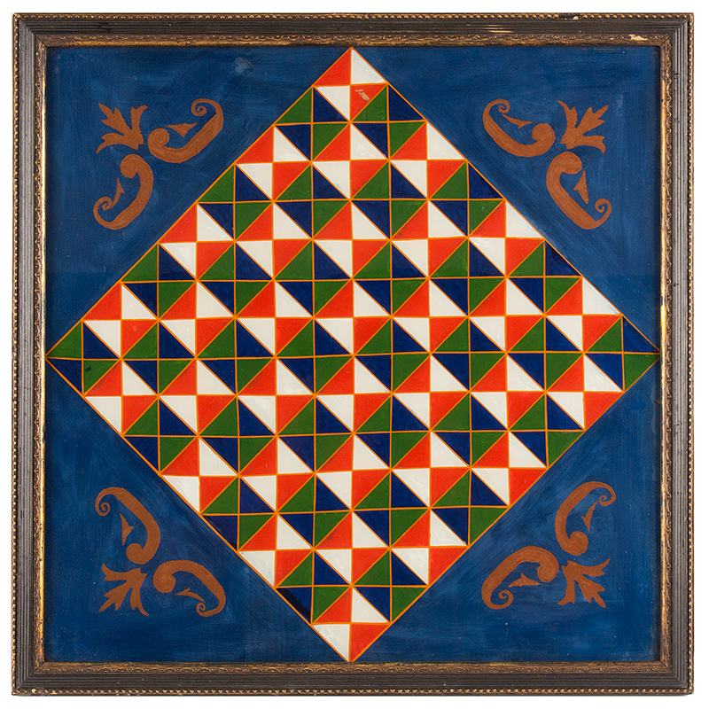 Gameboard, Reverse Painted on Glass, Image 1