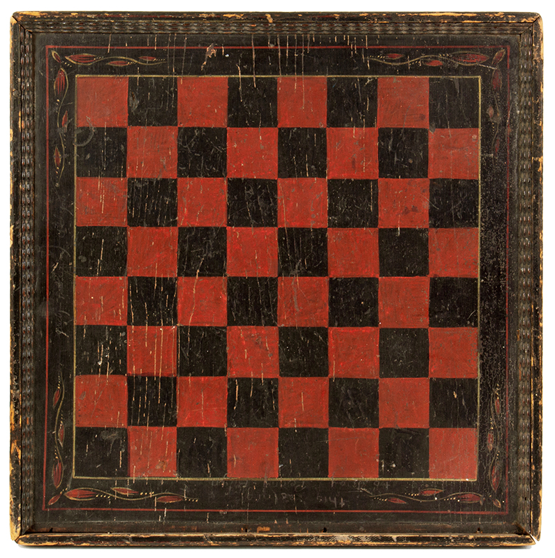 19th Century Gameboard, Original Paint, Image 1