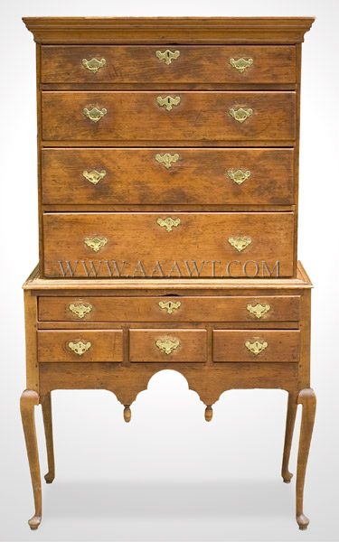 Antique Highboy, Early Rural New England Massachusetts, North Shore/Salem Area, entire view