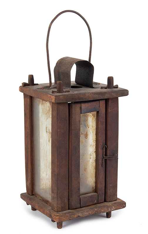 Barn Lantern, C 1860, Peg, Pin and Mortise and Tenon Construction, entire view