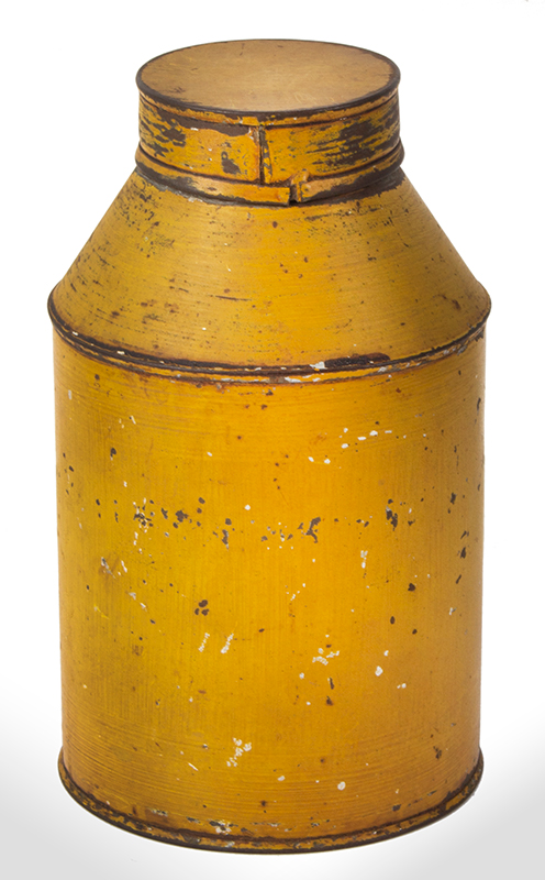 Mustard Painted Tin, entire view