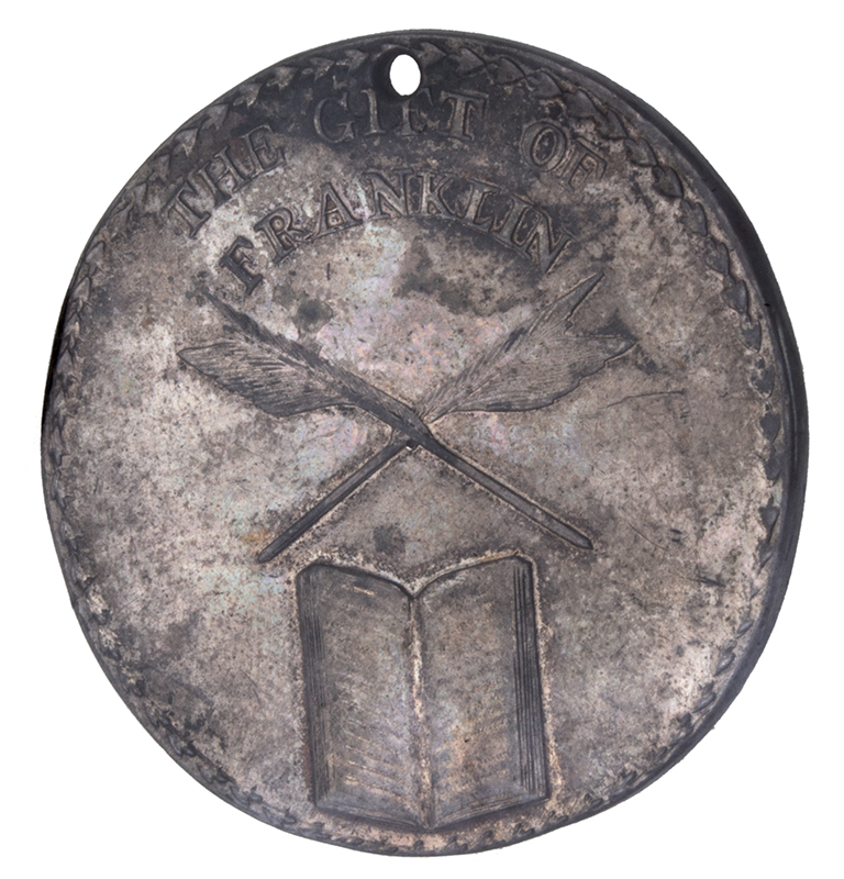 Benjamin Franklin Silver Boston School Medal, Image 1