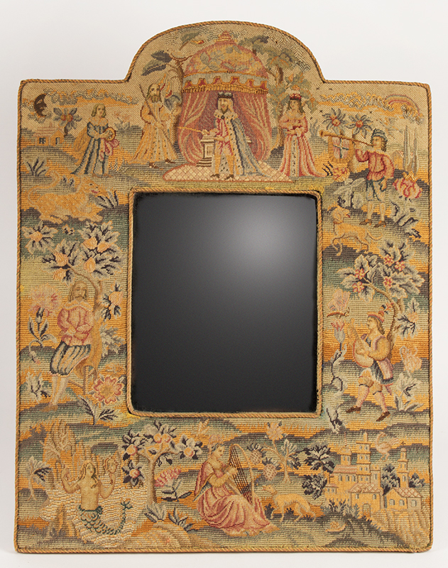 Mirror, Embroidered Frame in the 17th Century Style, Image 1