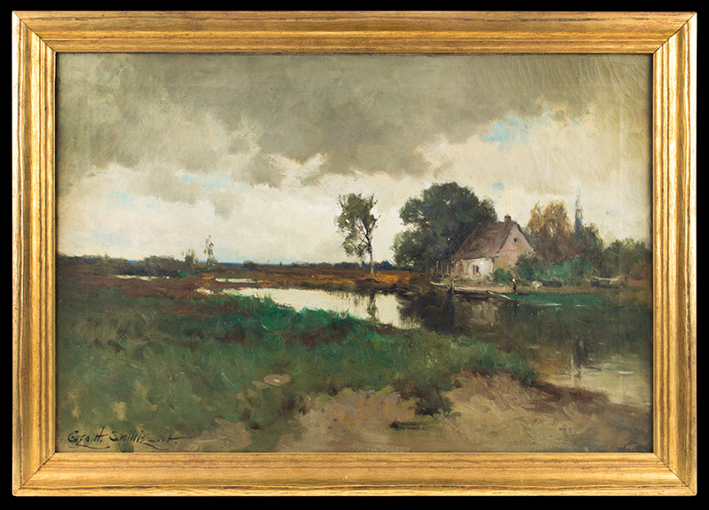 Painting, Westchester Marshes, George Henry Smillie (1840 - 1921), Image 1