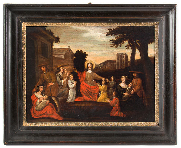 Painting, Scripture Painting, Christ Preaching to the Innocents, Image 1