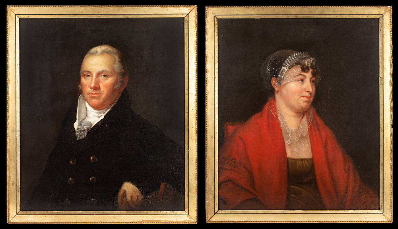 Portraits of Laura Burr Lacey, Second Cousin to Aaron Burr and David Lacey, Image 1
