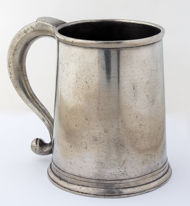 Antique Pewter, Quart Mug, Parks Boyd, 5.5-Inch, Image 1