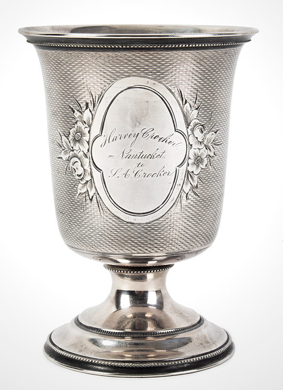 Coin Silver Standing Cup,<br />
Presented, Nantucket, Image 1