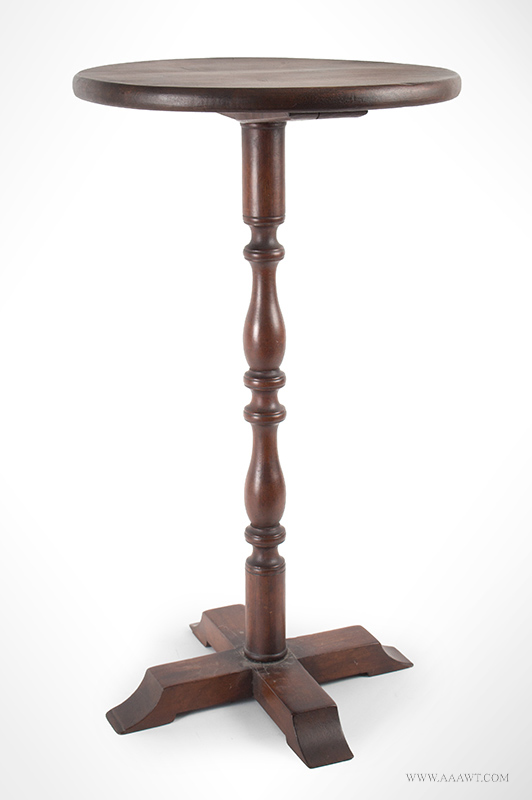 Pennsylvania Candlestand, Crossed Shoe Feet, X-Form Base Lighting Stand, Image 1