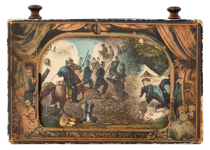 Antique Myriopticon, Panorama, Civil War Battle Scenes, Milton Bradley, Image 1