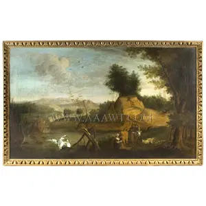 Over-Mantel Landscape Painting, Anonymous