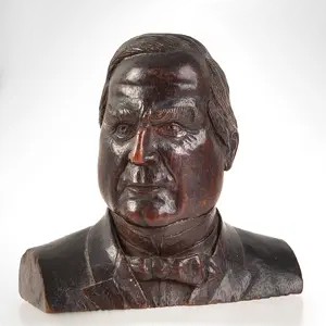 Carved Bust, President William McKinley (1843-1901)
