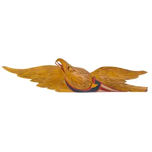 John Haley Bellamy Carved and Painted Spreadwing Eagle & Shield Plaque