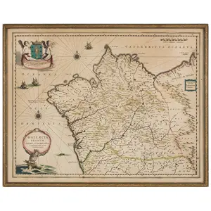 Antique Map, Gallaecia Regnum Descripta A F. Fer. Ojea Ord Praed