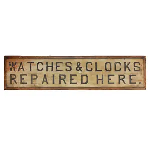 Trade Sign, Watches & Clocks Repaired Here