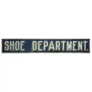Trade Sign, SHOE DEPARTMENT, Original Paint and Molding
