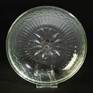 Blown Three Mold Glass Bowl, Pan, GII-18, Type 10 Base