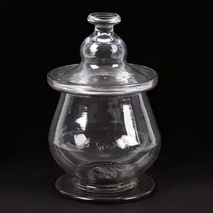 Free Blown Glass Covered Sugar Bowl