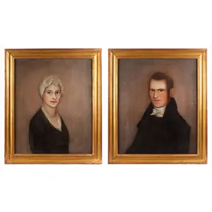 Ammi Phillips, Portraits of Mr. and Mrs. Hardy, The Border Period