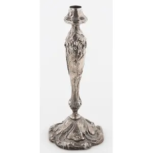 Art Nouveau Sterling Silver Candlestick