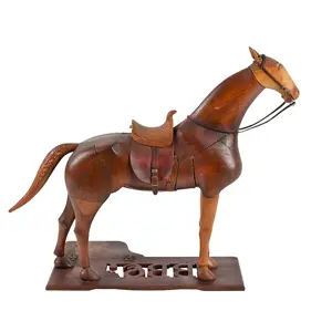 Horse Sculpture, Laminated and Carved, Geometric Puzzle, Precise Anatomy