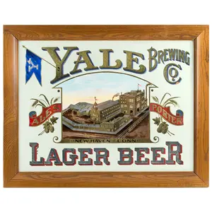 Advertising Trade Sign, Yale Brewing Company, Lager Beer