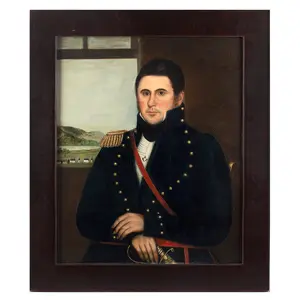 Portrait of Captain, Unknown Connecticut River Valley Militia in Vista