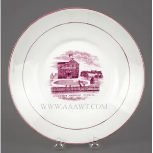 Porcelain Plate, Scudder's American Museum