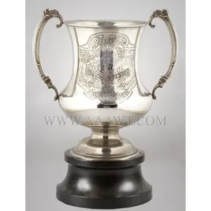 Sterling Silver Presentation Urn, Captain Peter Johnson, S.S. Maui
By the Chamber of Commerce, Maui, Hawaii