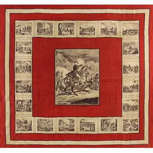 Bandana, Napoleon Crossing the Alps Surrounded by Famous Battle Scenes