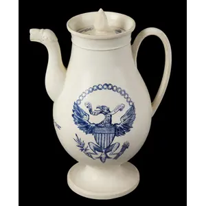 Creamware Coffee Pot, EXTREMELY RARE, SUCCESS TO OUR TRADE
