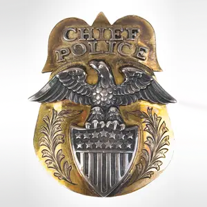 Presentation Police Badge, Theodore Roosevelt to Buffalo Bill Cody
