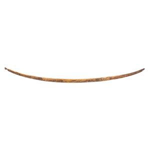 Long Bow, Native American, Incised, Original Surface