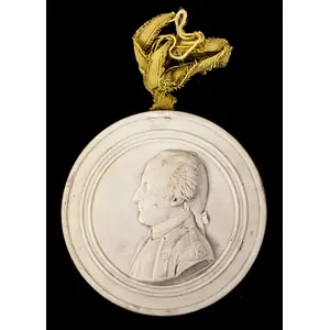 Porcelain Medallion, George Washington