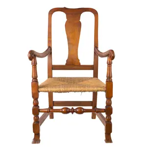Queen Anne Armchair, Turned and Carved