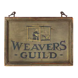 Antique Trade Sign, Weaver's Guild