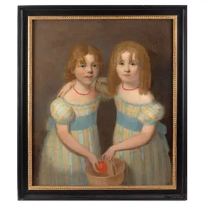 Double Portrait of Twin Sisters
