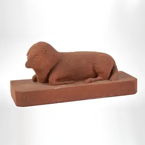 Sculpture, Recumbent Lamb, Likely for Gravestone, Never Used