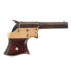 Remington Vest Pocket Pistol, Saw Handle Deringer, No. 2 Size, Brass Frame