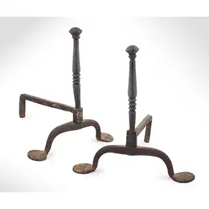 Creepers, Miniature Andirons, Large Penny Feet, Button Finials