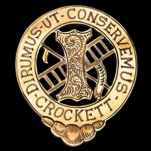 Gold Fire Badge, Crockett Hook & Ladder Co.