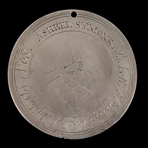 Silver Masonic Mark Masters Medal, Sackets Harbor, New York
