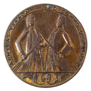 1739 Admiral Vernon, Portobello Medal w/ Multiple Portraits