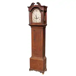New Hampshire Tall Clock, Jacob Jones, Pittsfield, NH, Outstanding Surface