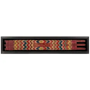 Embroidered Belt, Flamestitch